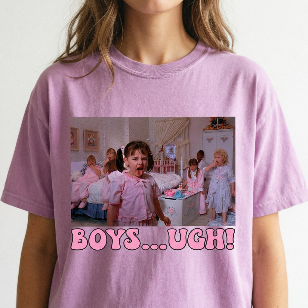 Boys… Ugh! Funny Valentine Graphic T-Shirt – Retro 90s product image 4