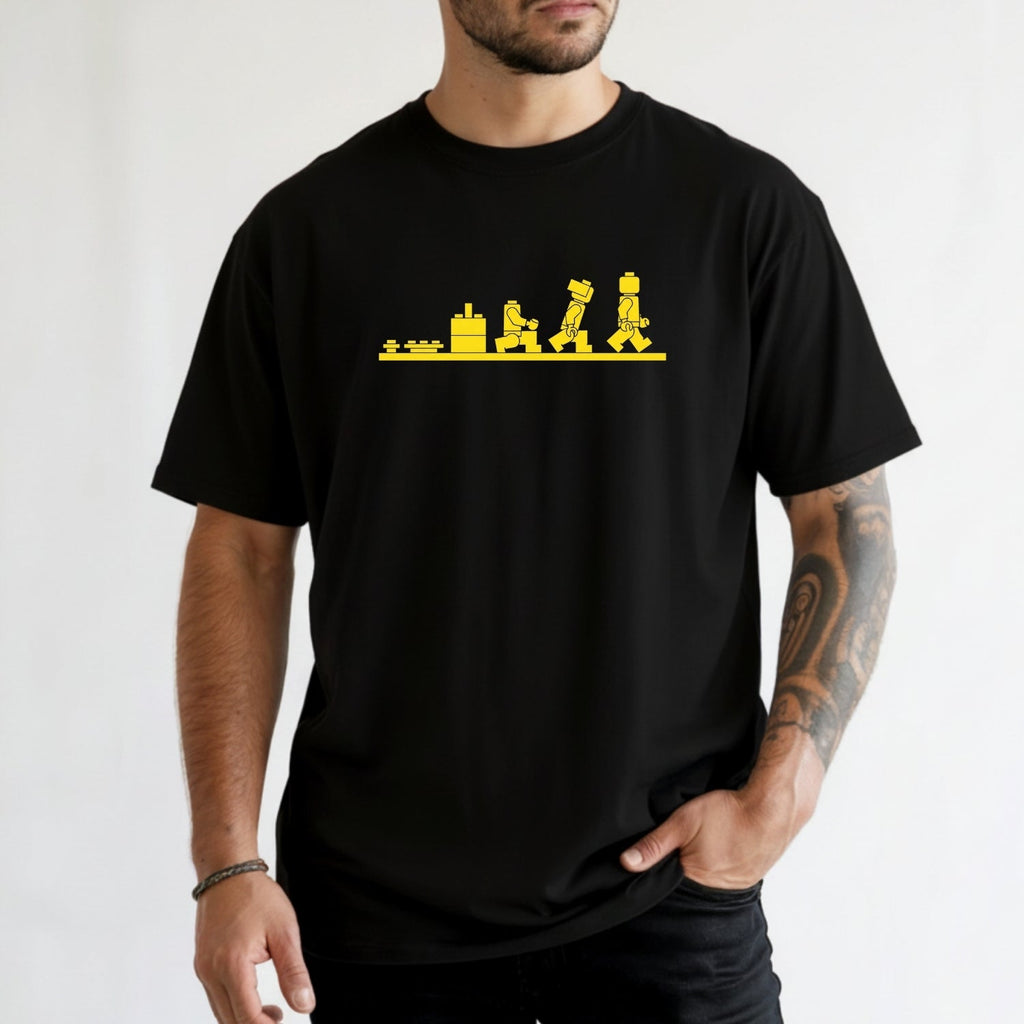 Bricks Evolution Shirt – Builder Humor Unisex Tee for Brick product image 7