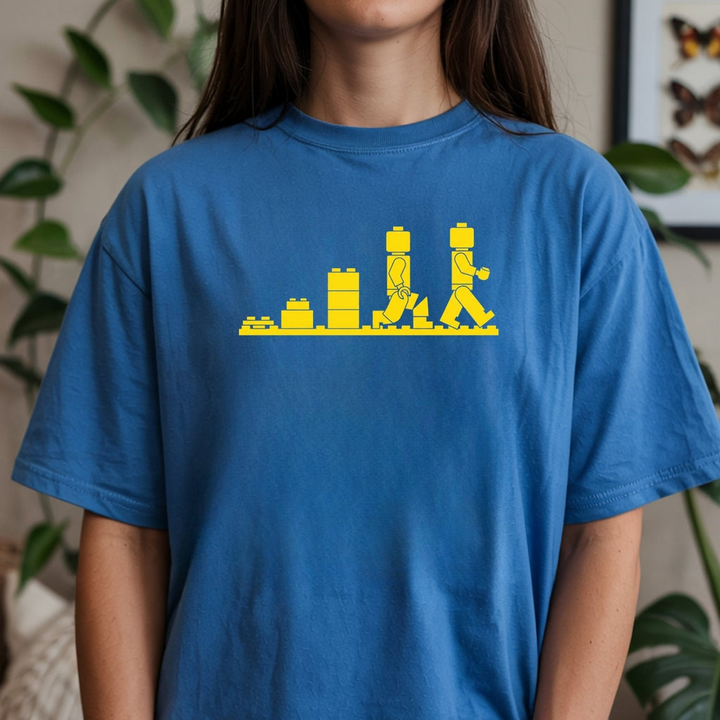 Bricks Evolution T-Shirt – Vintage Style Brick Builder product image 3