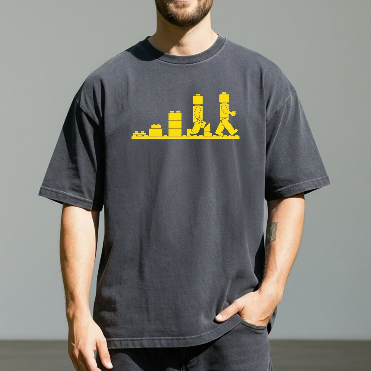 Bricks Evolution T-Shirt – Vintage Style Brick Builder product image 5
