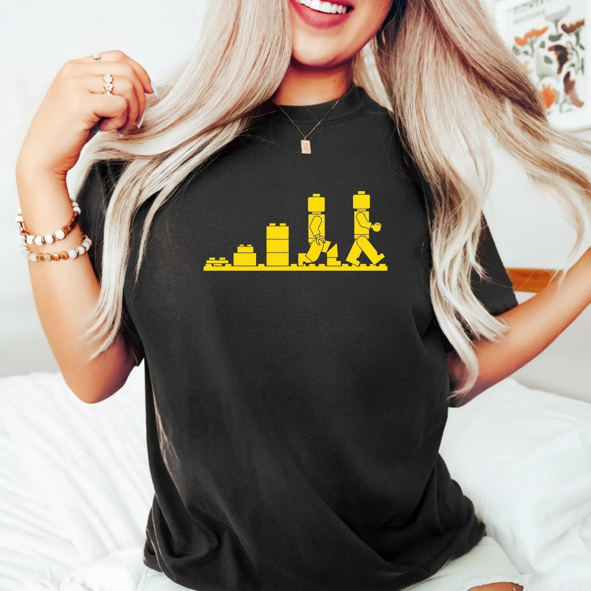 Bricks Evolution T-Shirt – Vintage Style Brick Builder product image 6