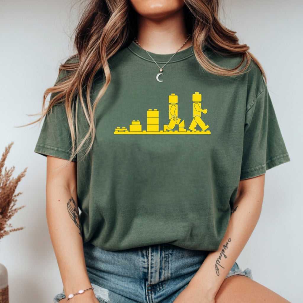 Bricks Evolution T-Shirt – Vintage Style Brick Builder product image 7