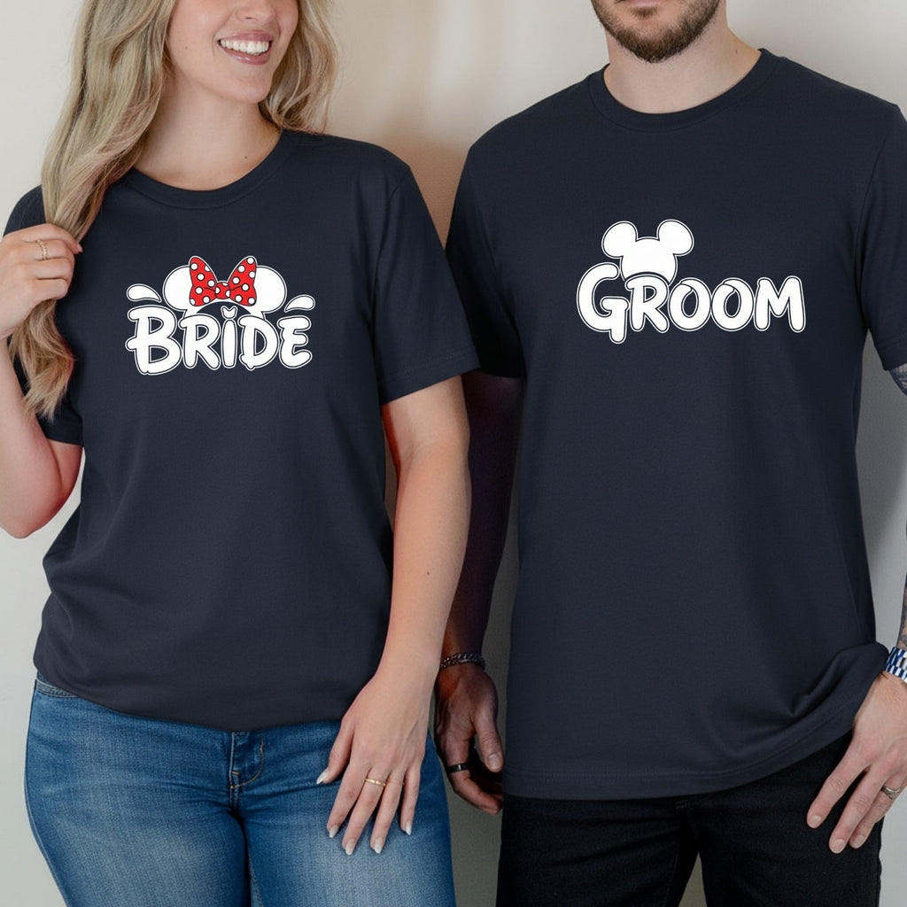 Bride and Groom Matching T-Shirts For Couples product image 7