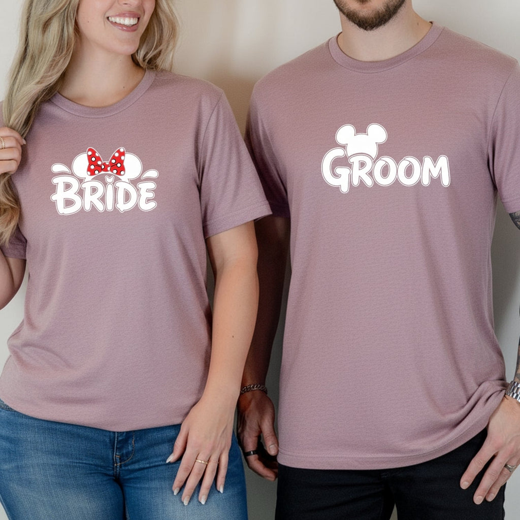 Bride and Groom Matching T-Shirts For Couples product image 8