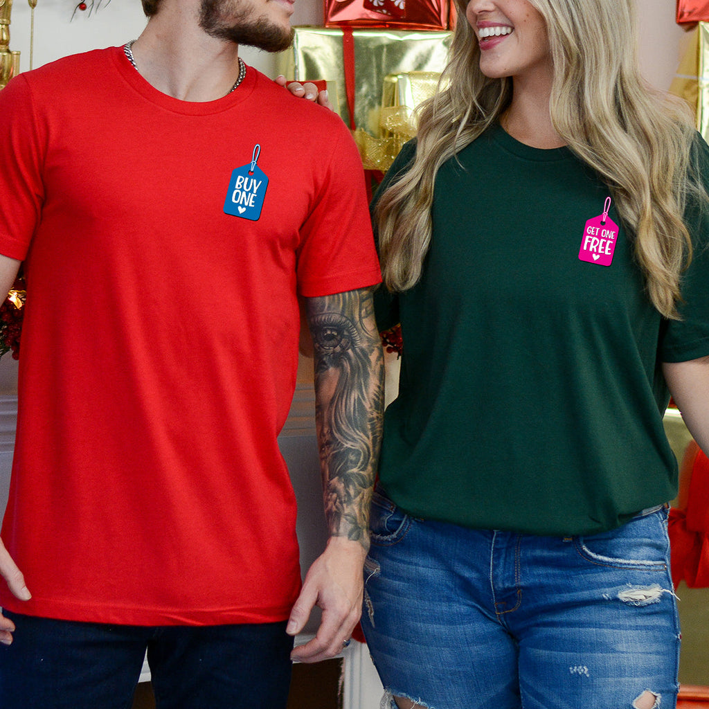 Buy One Get Free Badge Matching T-Shirts For Couples product image 5