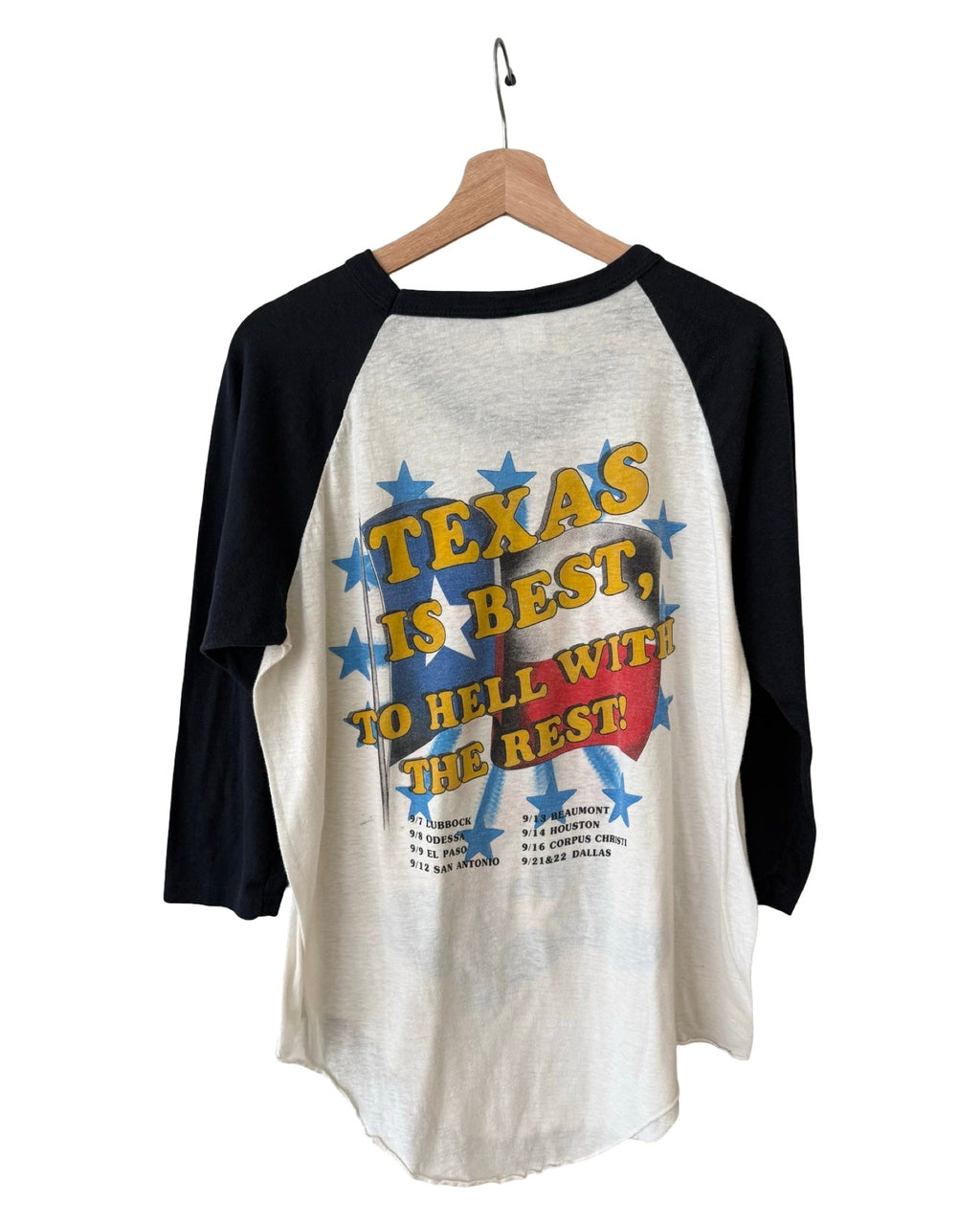 Vintage 1984 Sammy Hagar Texas Raglan Band Tour Tee product image 2