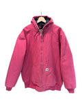 Vintage 90s Carhartt Brick Red Hooded Zip Up Jacket product image 1