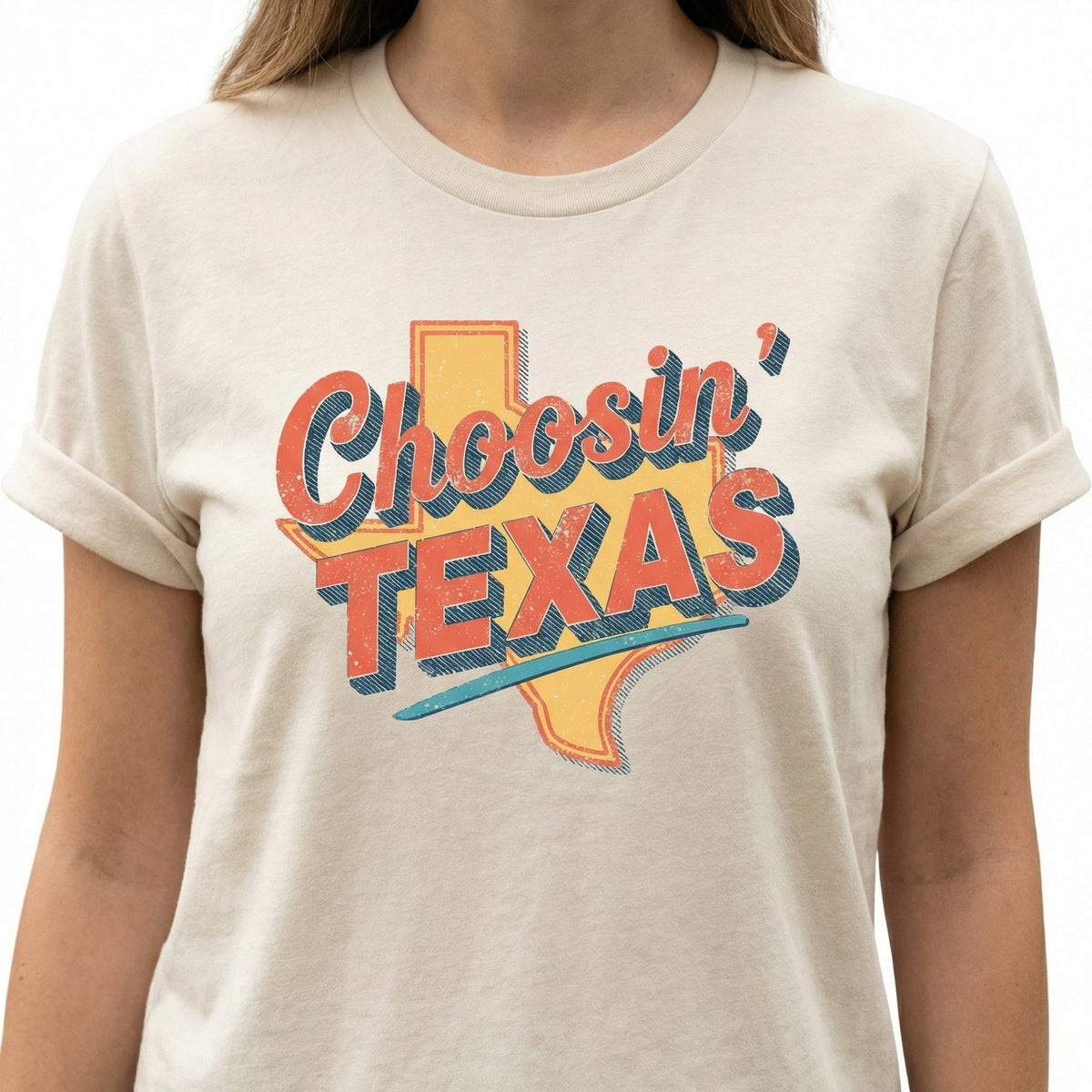 Choosin’ Texas Rope Script T-Shirt – Western Graphic Tee – product image 2