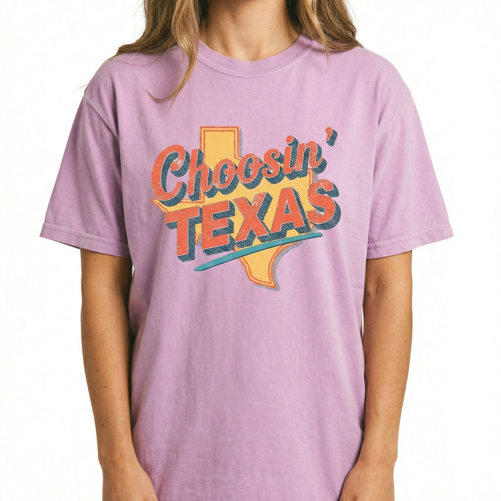 Choosin’ Texas Rope Script T-Shirt – Western Graphic Tee – product image 3