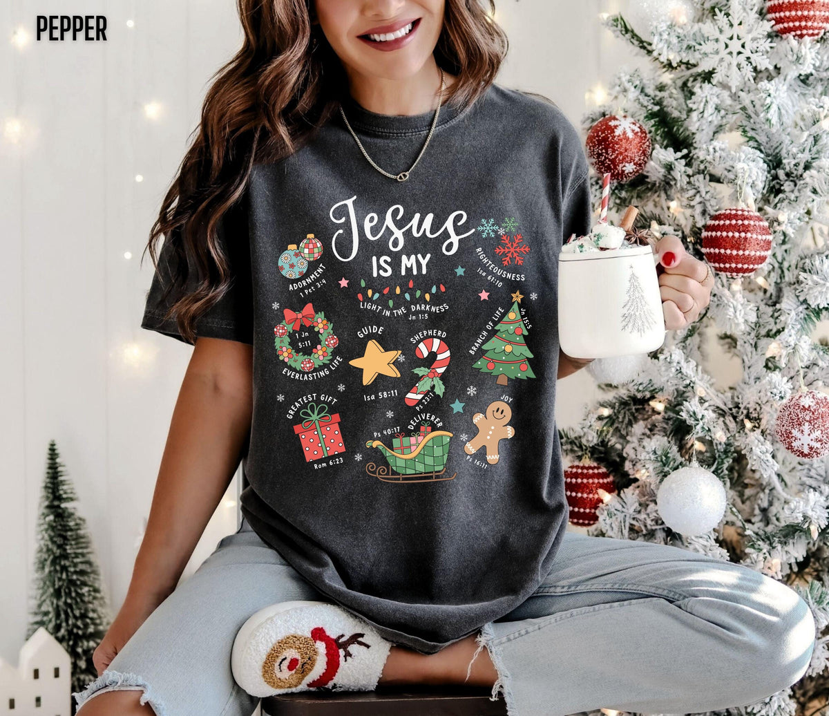 Christian Christmas Sweatshirt – Jesus Birth Faith Holiday product image 2