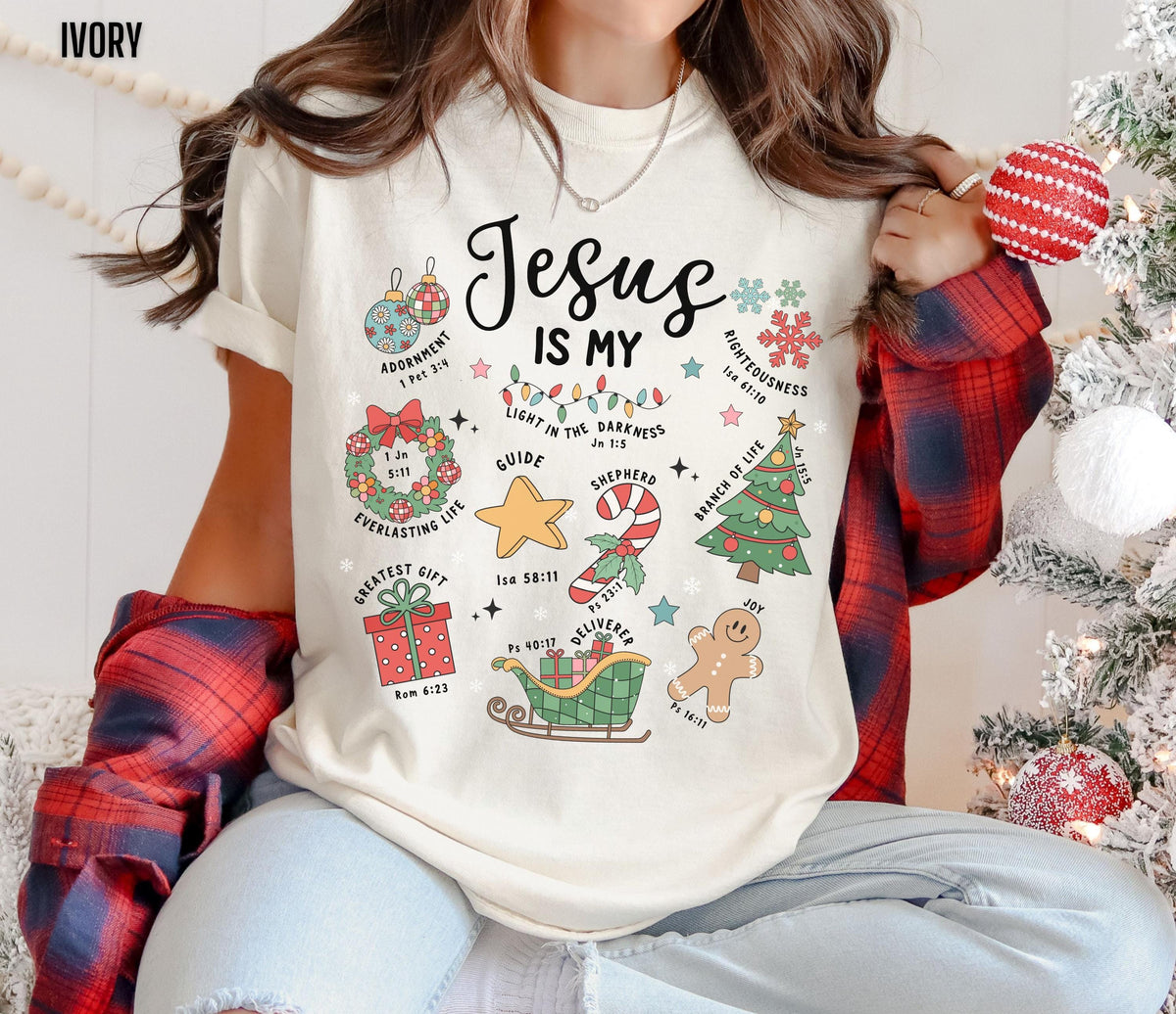 Christian Christmas Sweatshirt – Jesus Birth Faith Holiday product image 4