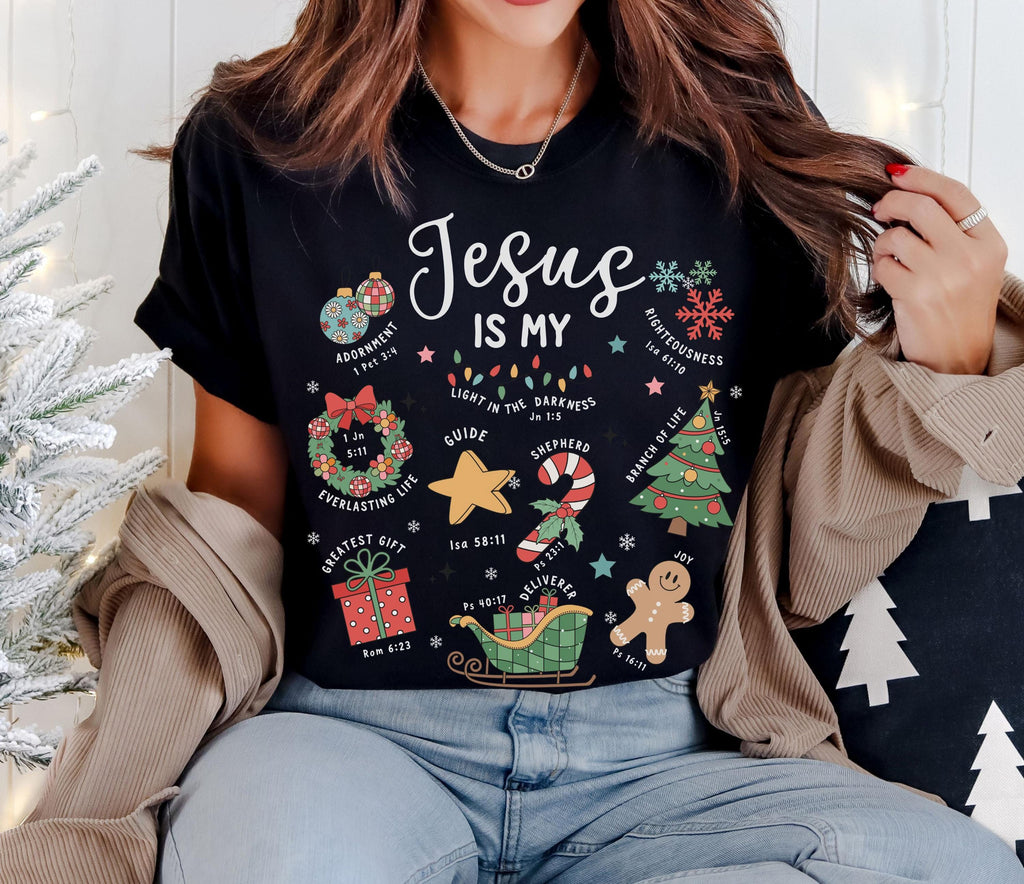 Christian Christmas Sweatshirt – Jesus Birth Faith Holiday product image 12