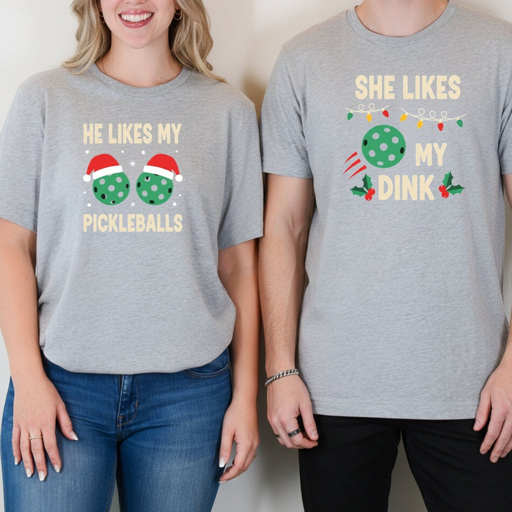 Christmas Funny He Likes My Pickleballs She My Dink product image 4