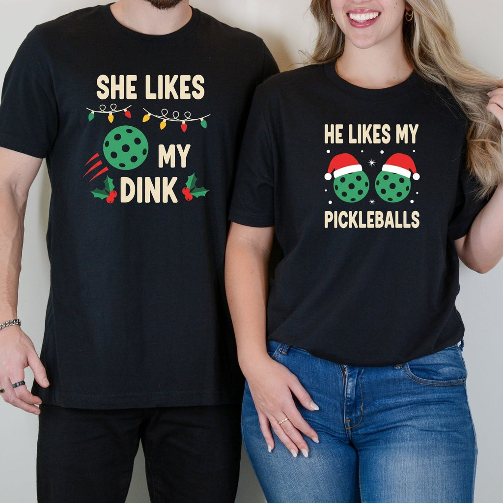 Christmas Funny He Likes My Pickleballs She My Dink product image 3