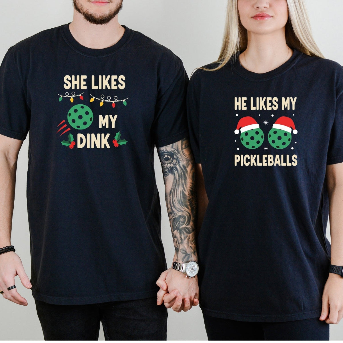 Christmas Funny He Likes My Pickleballs She My Dink product image 2