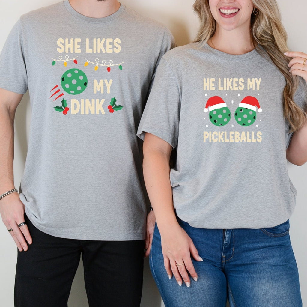 Christmas Funny He Likes My Pickleballs She My Dink product image 6