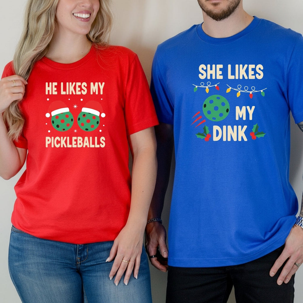 Christmas Funny He Likes My Pickleballs She My Dink product image 7