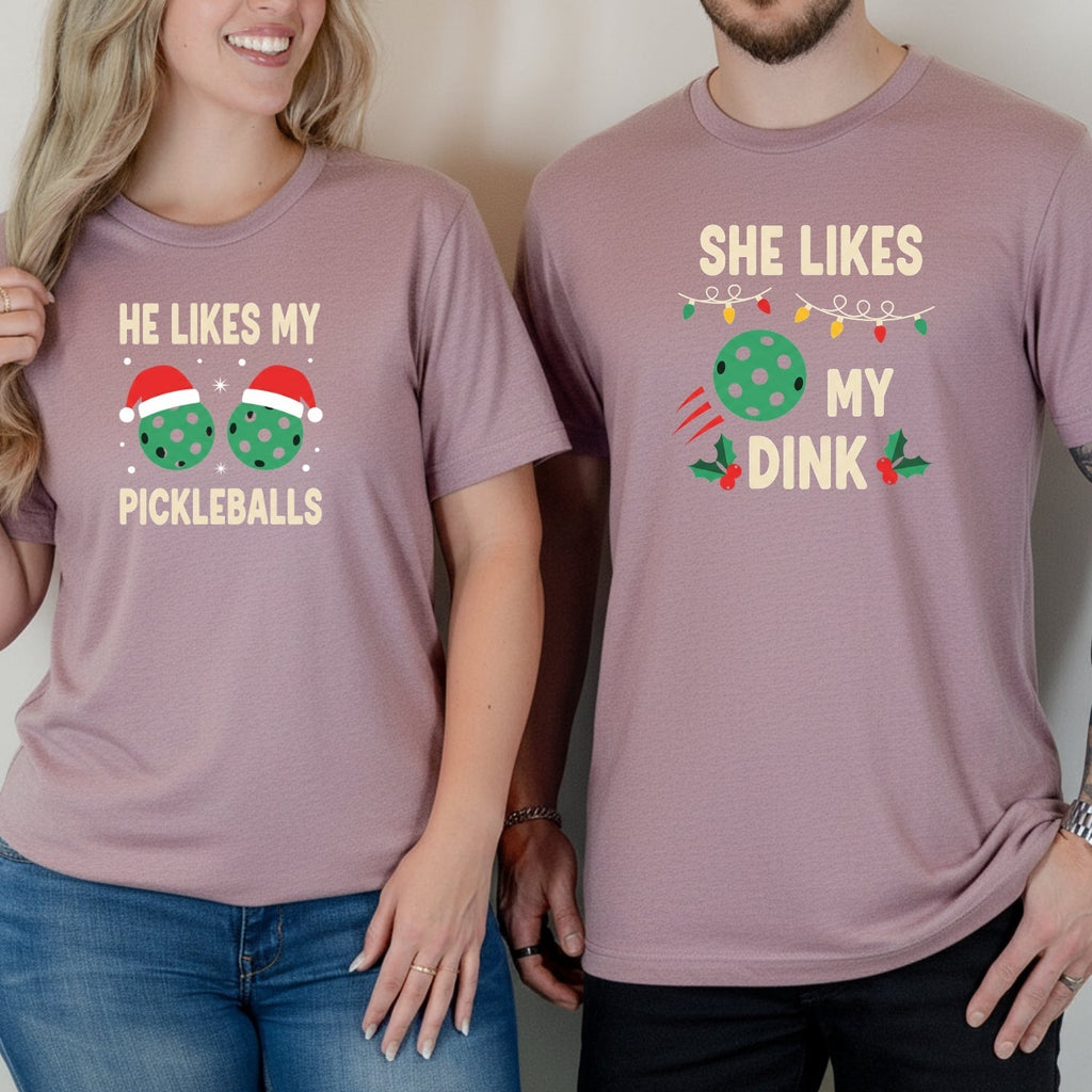 Christmas Funny He Likes My Pickleballs She My Dink product image 9