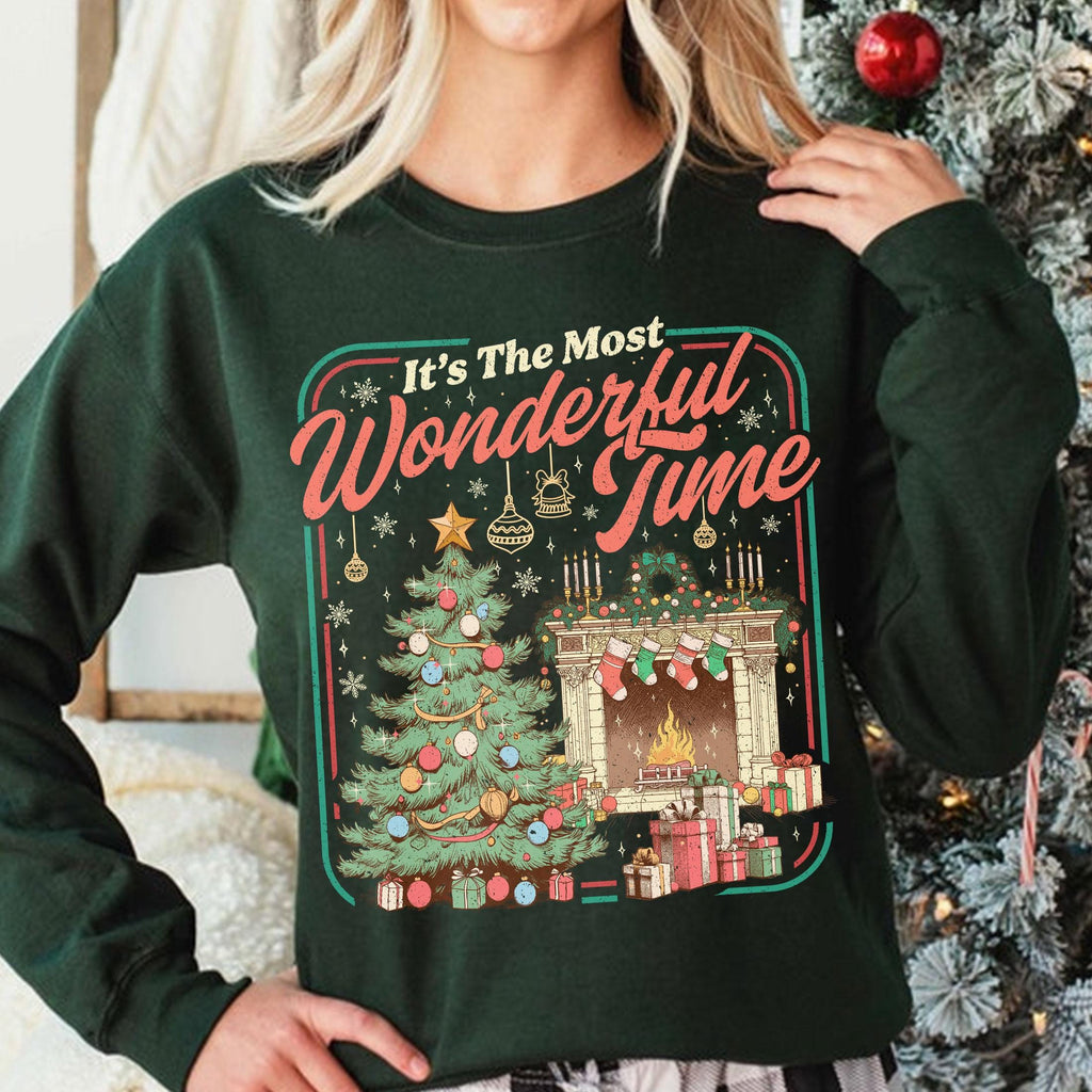 Christmas Cozy It’s the Most Wonderful Time Sweatshirt – product image 4