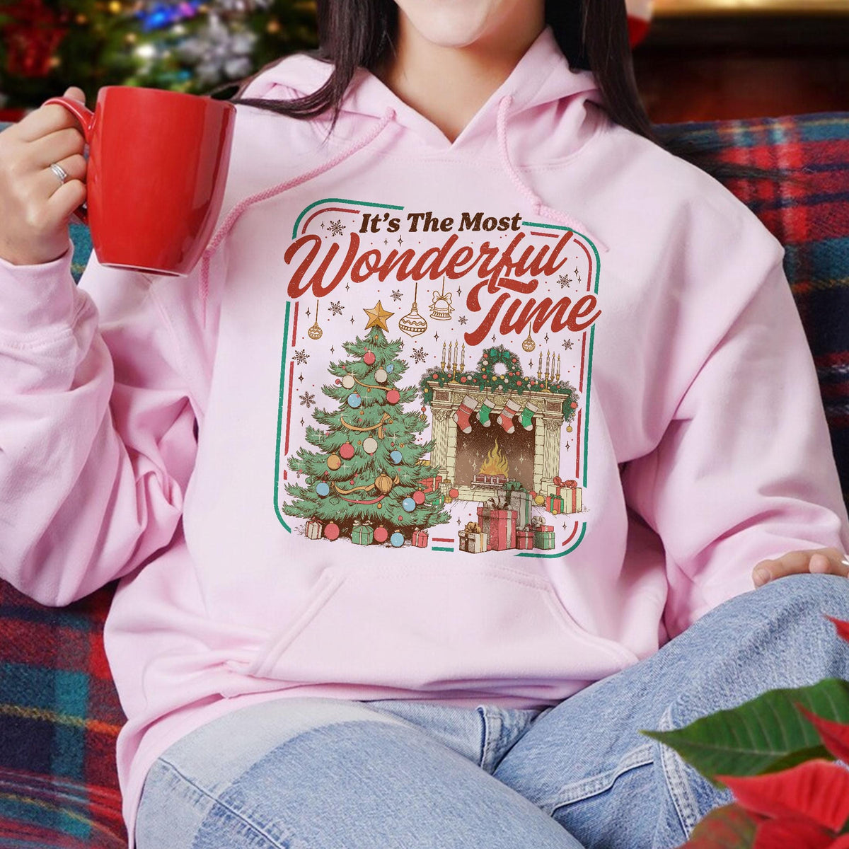 Christmas Cozy It’s the Most Wonderful Time Sweatshirt – product image 5