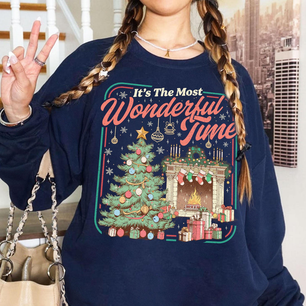 Christmas Cozy It’s the Most Wonderful Time Sweatshirt – product image 6