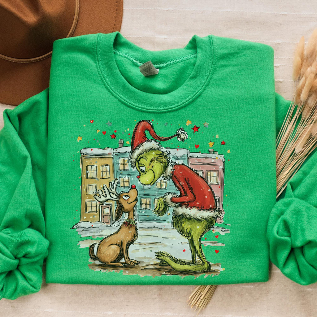 Christmas Grinch Shirt – Funny Grinchmas Tee – Ew People – product image 2