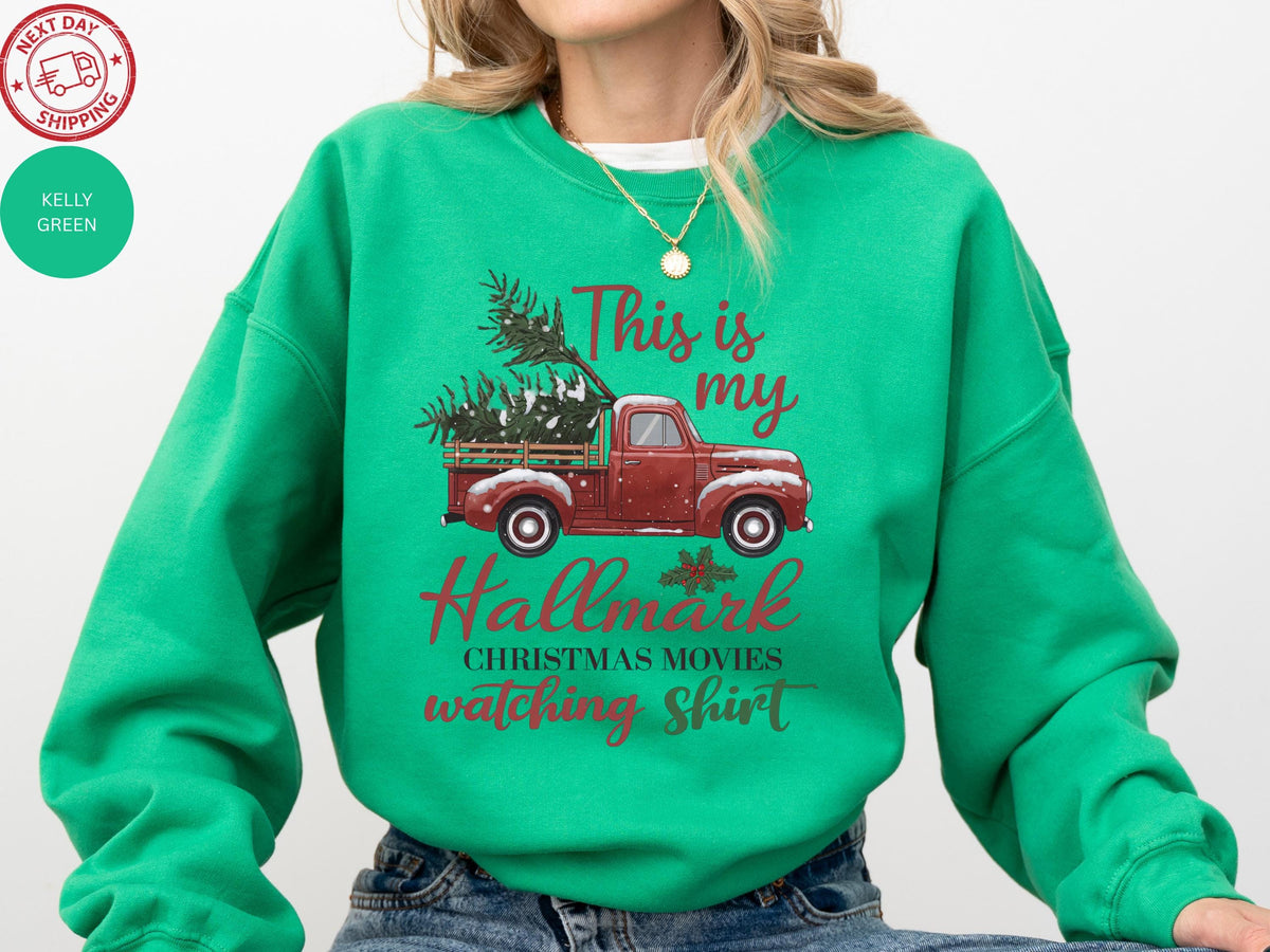 Christmas Movie Watching Sweatshirt – Holiday Crewneck for product image 4