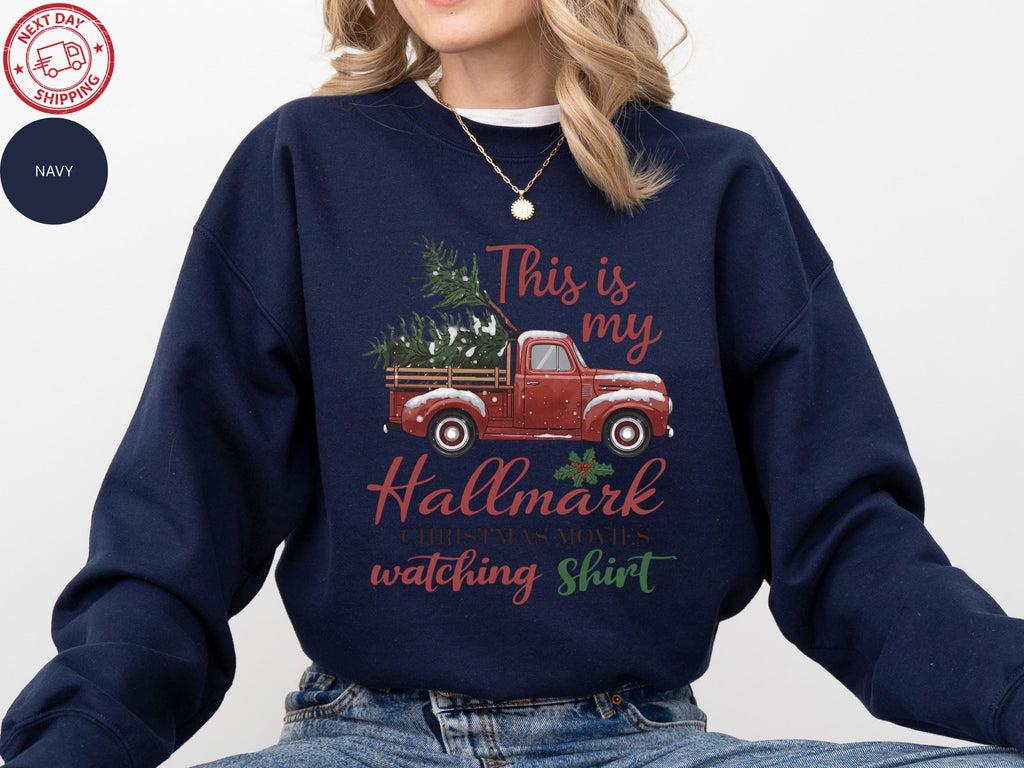 Christmas Movie Watching Sweatshirt – Holiday Crewneck for product image 5