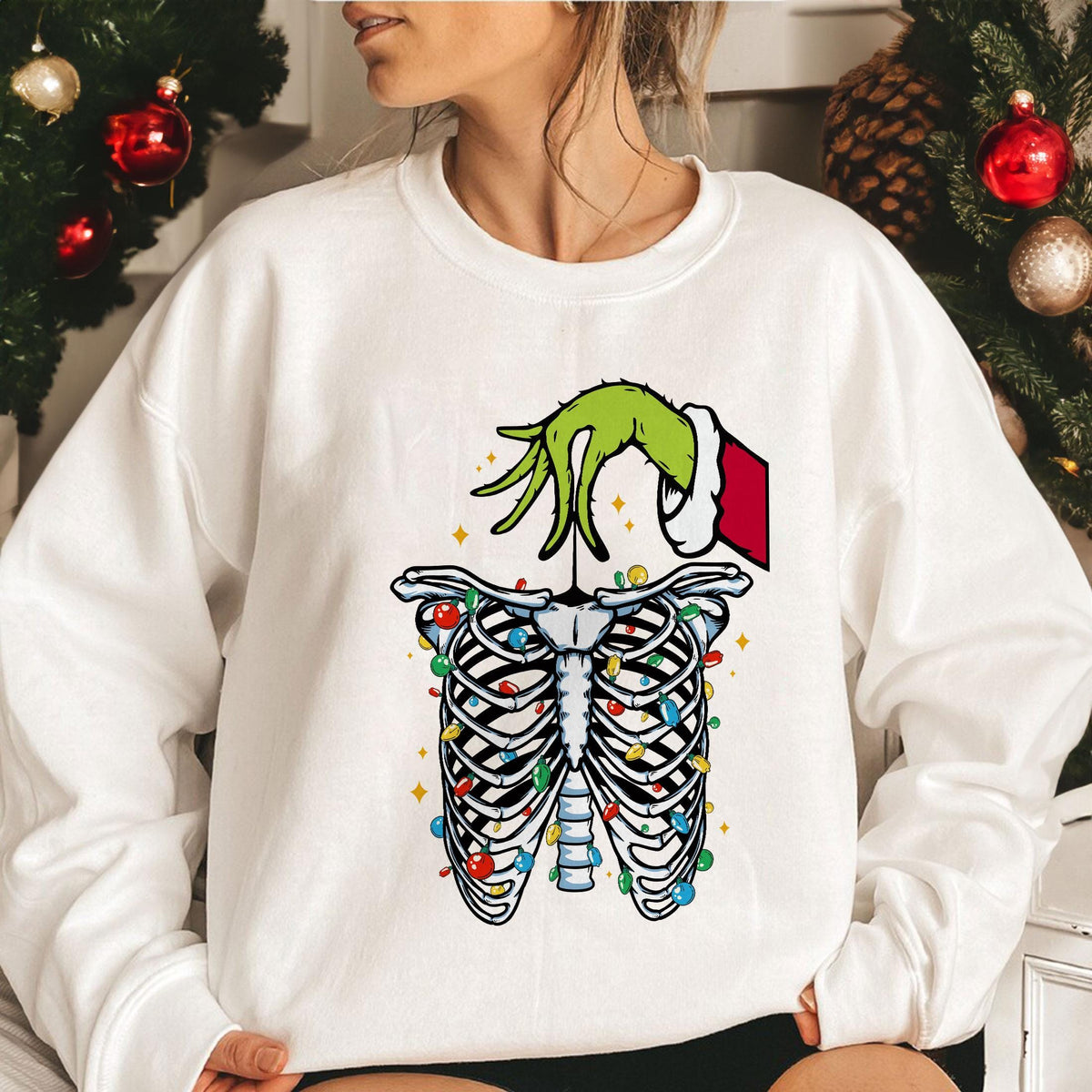 Christmas Radiology Sweatshirt – X-Ray Tech Shirt, Lights product image 3