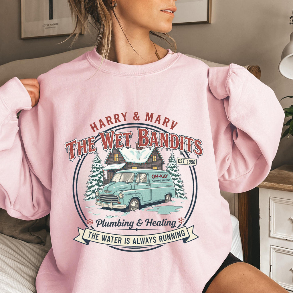 Christmas Wet Bandits Sweatshirt – Funny Holiday Harry & product image 2