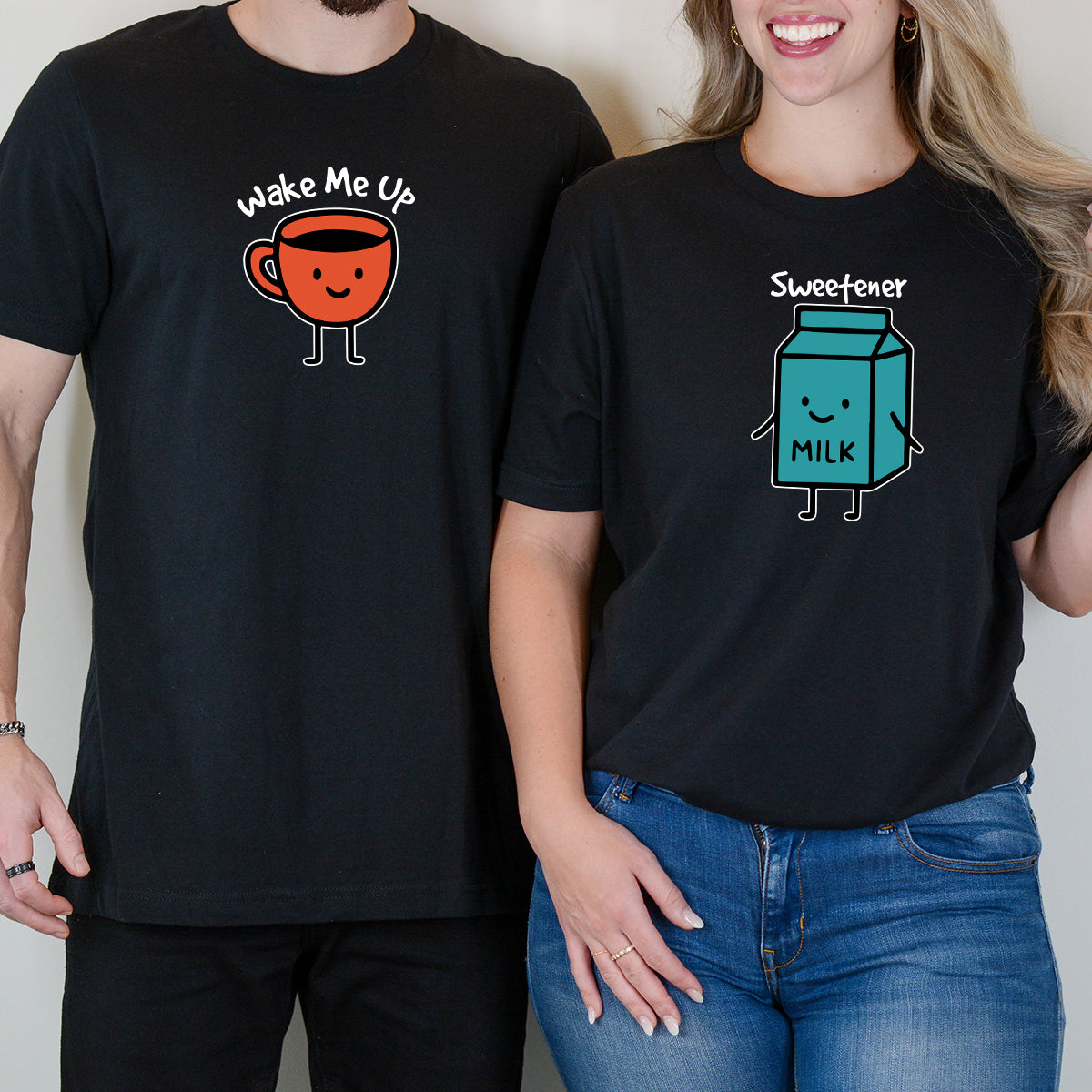 Coffee & Milk Matching T-Shirts For Couples product image 3