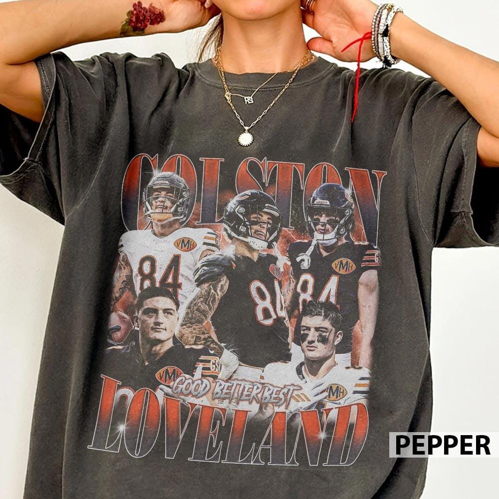 Colston Loveland Bootleg Style Football Graphic T-Shirt – product image 1