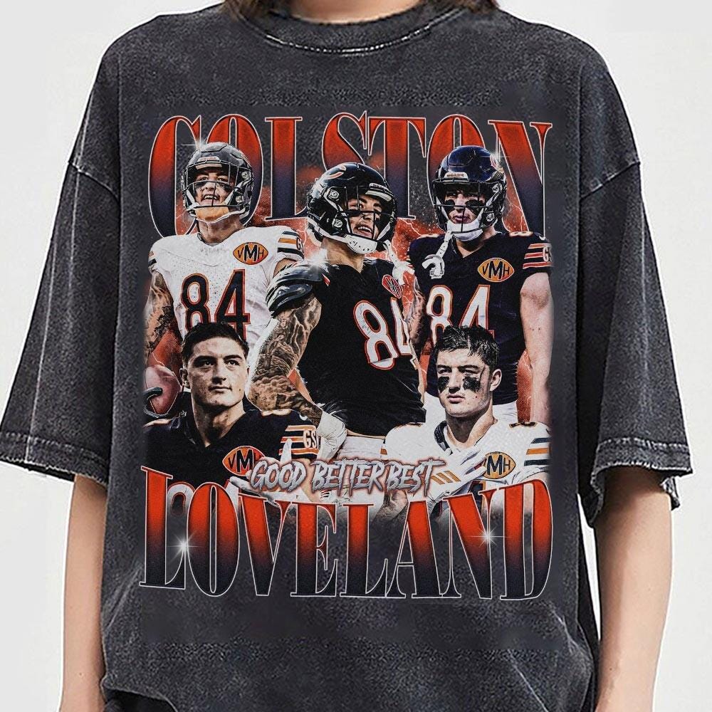 Colston Loveland Bootleg Style Football Graphic T-Shirt – product image 4