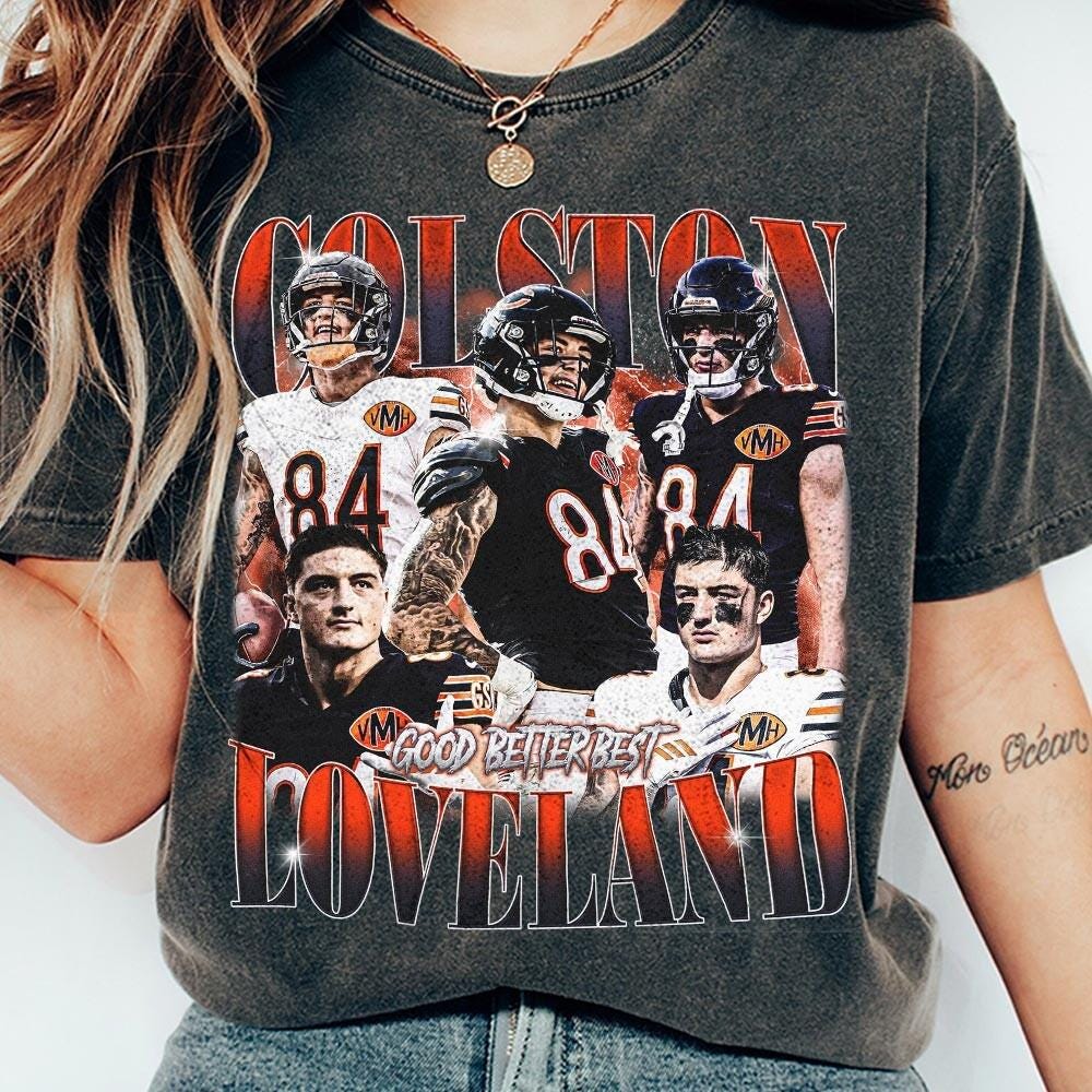 Colston Loveland Bootleg Style Football Graphic T-Shirt – product image 5