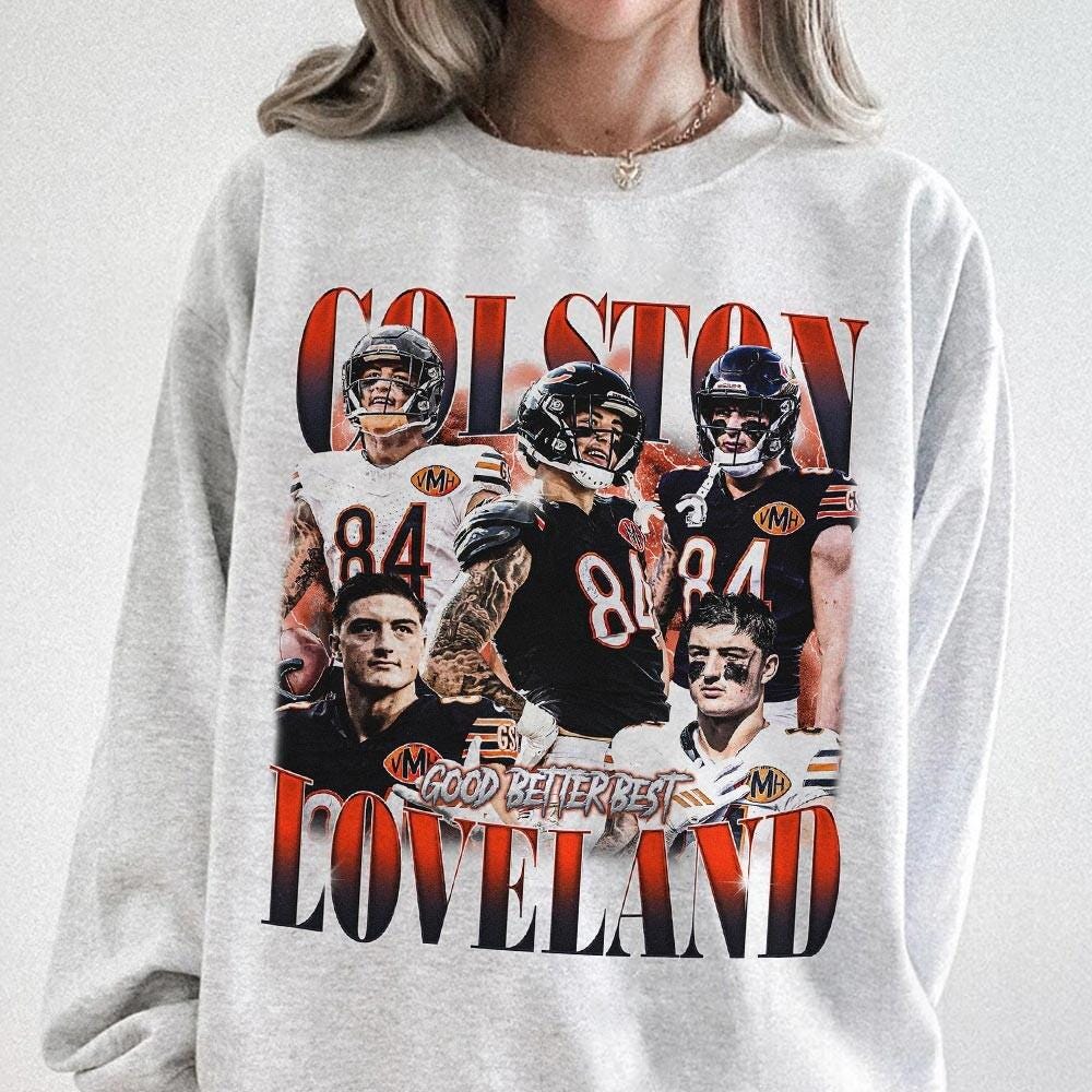Colston Loveland Bootleg Style Football Graphic T-Shirt – product image 6