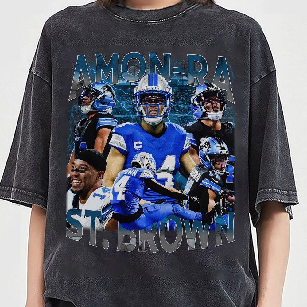 Amon-Ra St. Brown Vintage Bootleg T-Shirt – Detroit product image 2