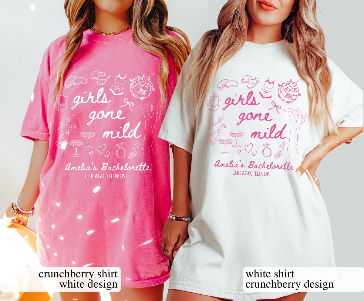 Bachelorette Party Spa Theme Graphic T-Shirt - Personalized product image 3