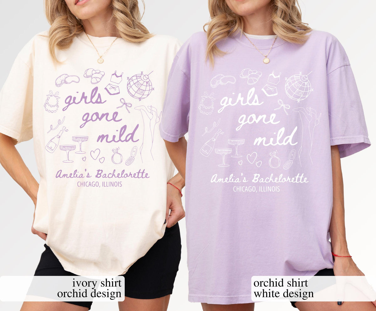 Bachelorette Party Spa Theme Graphic T-Shirt - Personalized product image 5