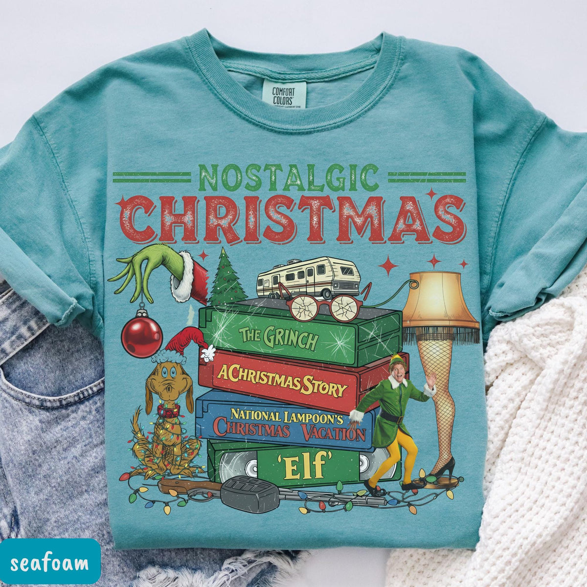 Nostalgic Christmas T-Shirt – Retro Holiday Shirt – Vintage product image 2