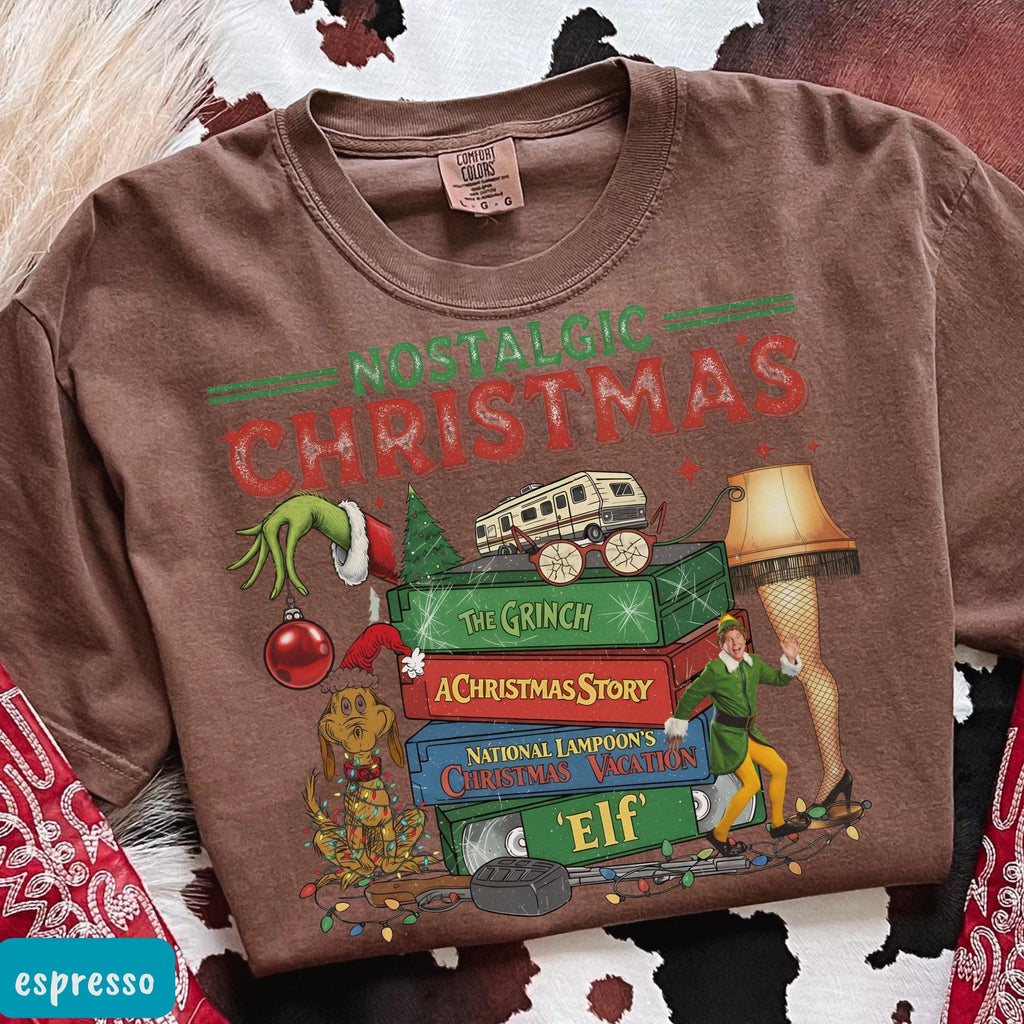 Nostalgic Christmas T-Shirt – Retro Holiday Shirt – Vintage product image 6