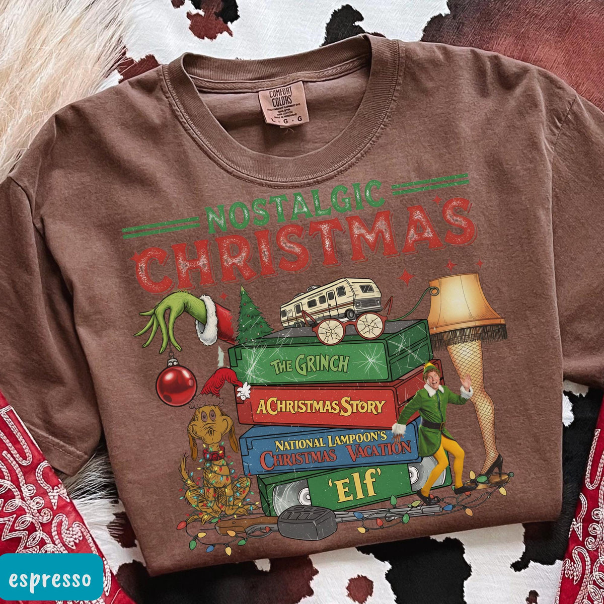 Nostalgic Christmas T-Shirt – Retro Holiday Shirt – Vintage product image 6