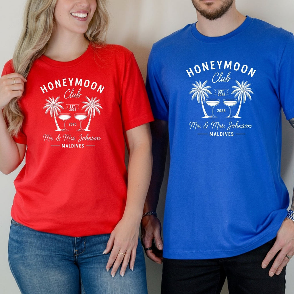 Custom Couples Honeymoon Vacation Mr and Mrs Matching product image 5