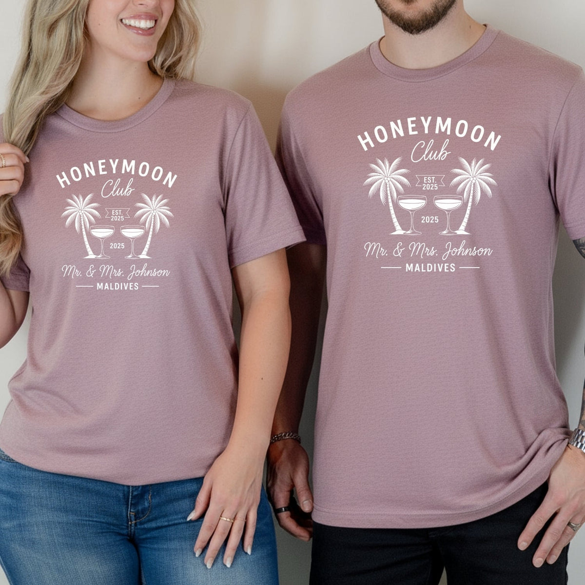 Custom Couples Honeymoon Vacation Mr and Mrs Matching product image 6