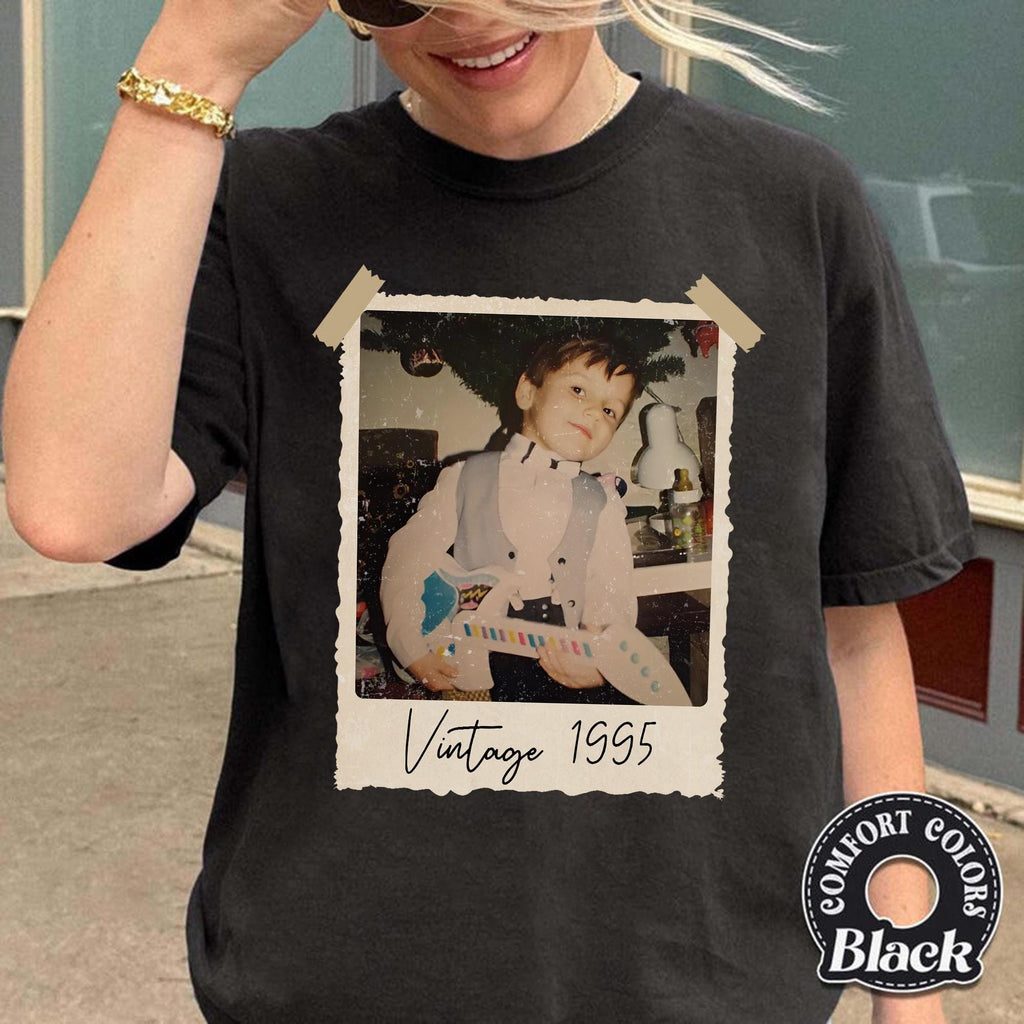 Custom Vintage Photo & Year Shirt, Personalized Picture product image 5