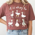 Cute Goose Motivational T-Shirt – Positive Affirmation product image 1