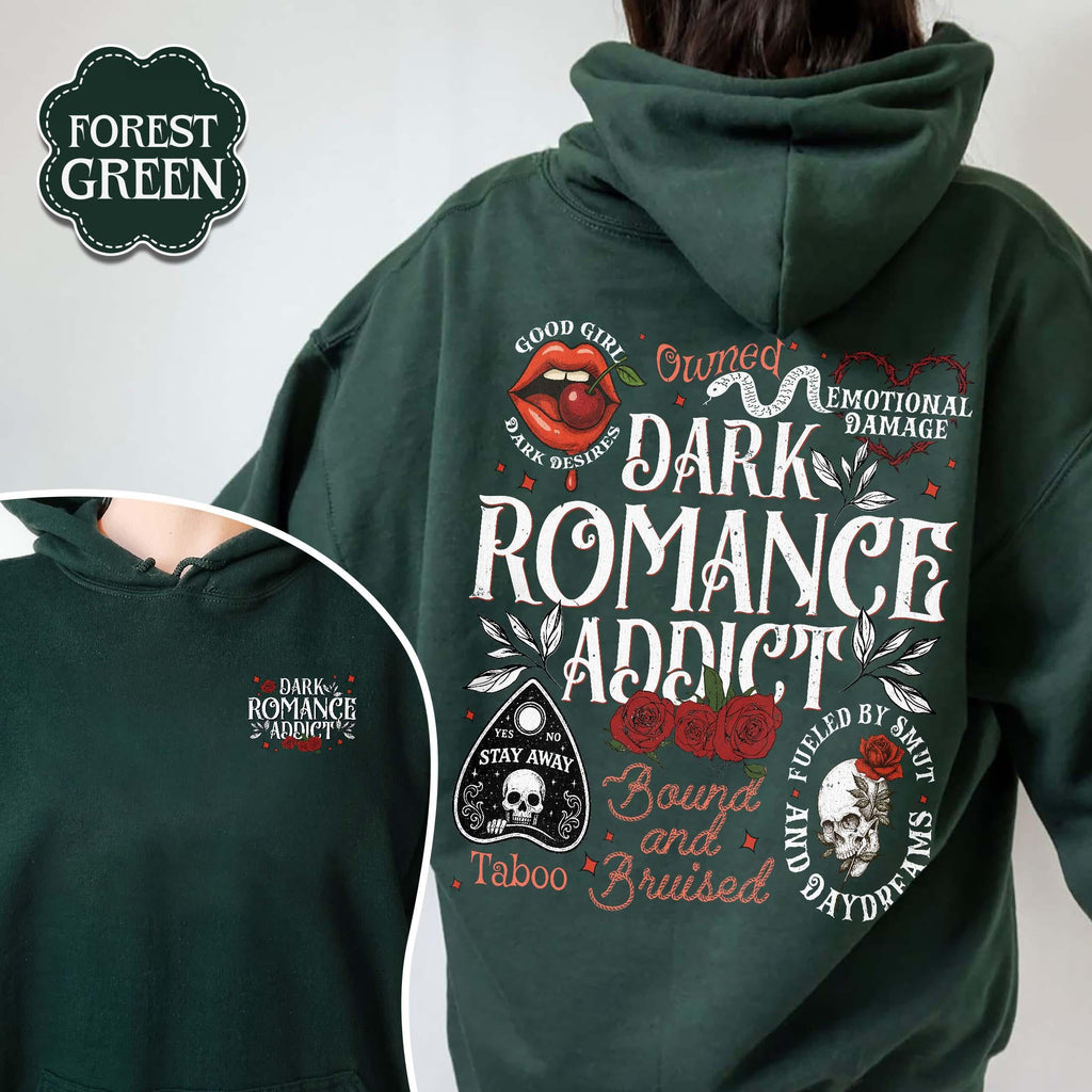Dark Romance Addict Hoodie – Spicy Smut Reader Bookish Top product image 1