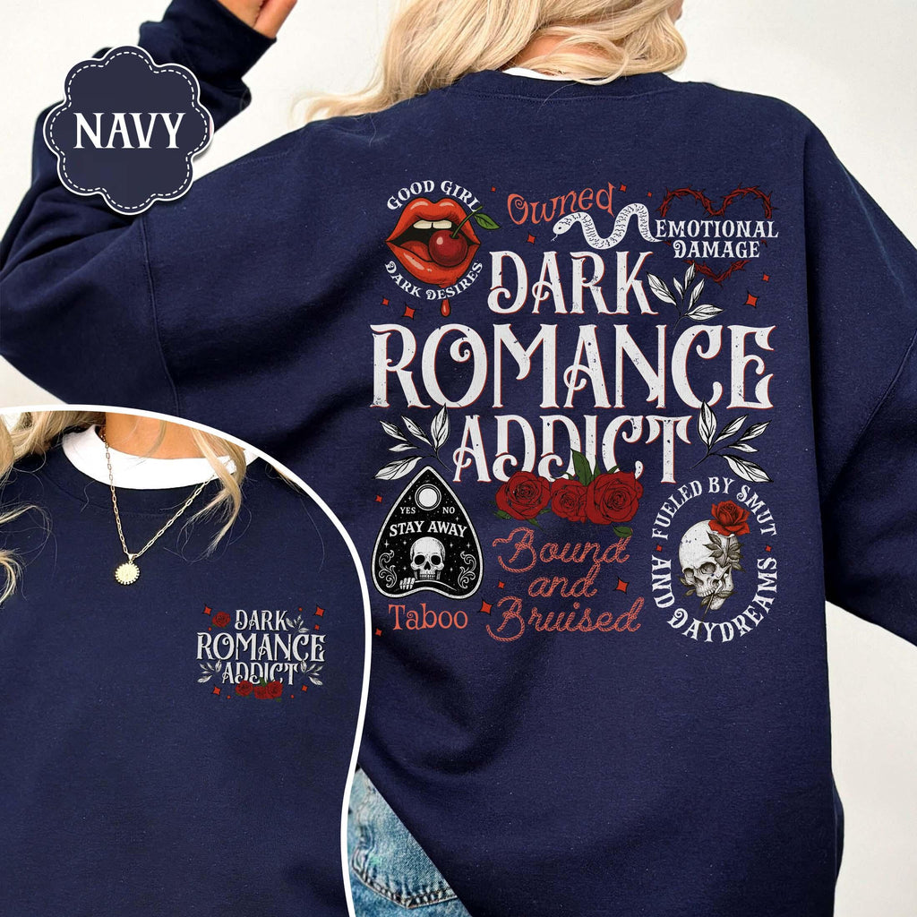 Dark Romance Addict Hoodie – Spicy Smut Reader Bookish Top product image 5