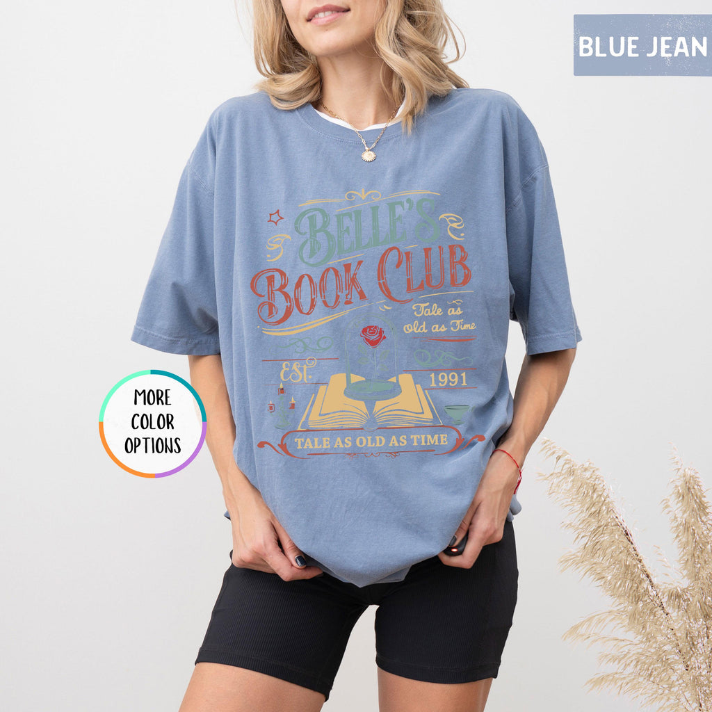 Belle Book Club Tee – Vintage Reading Shirt – Tale as Old product image 7