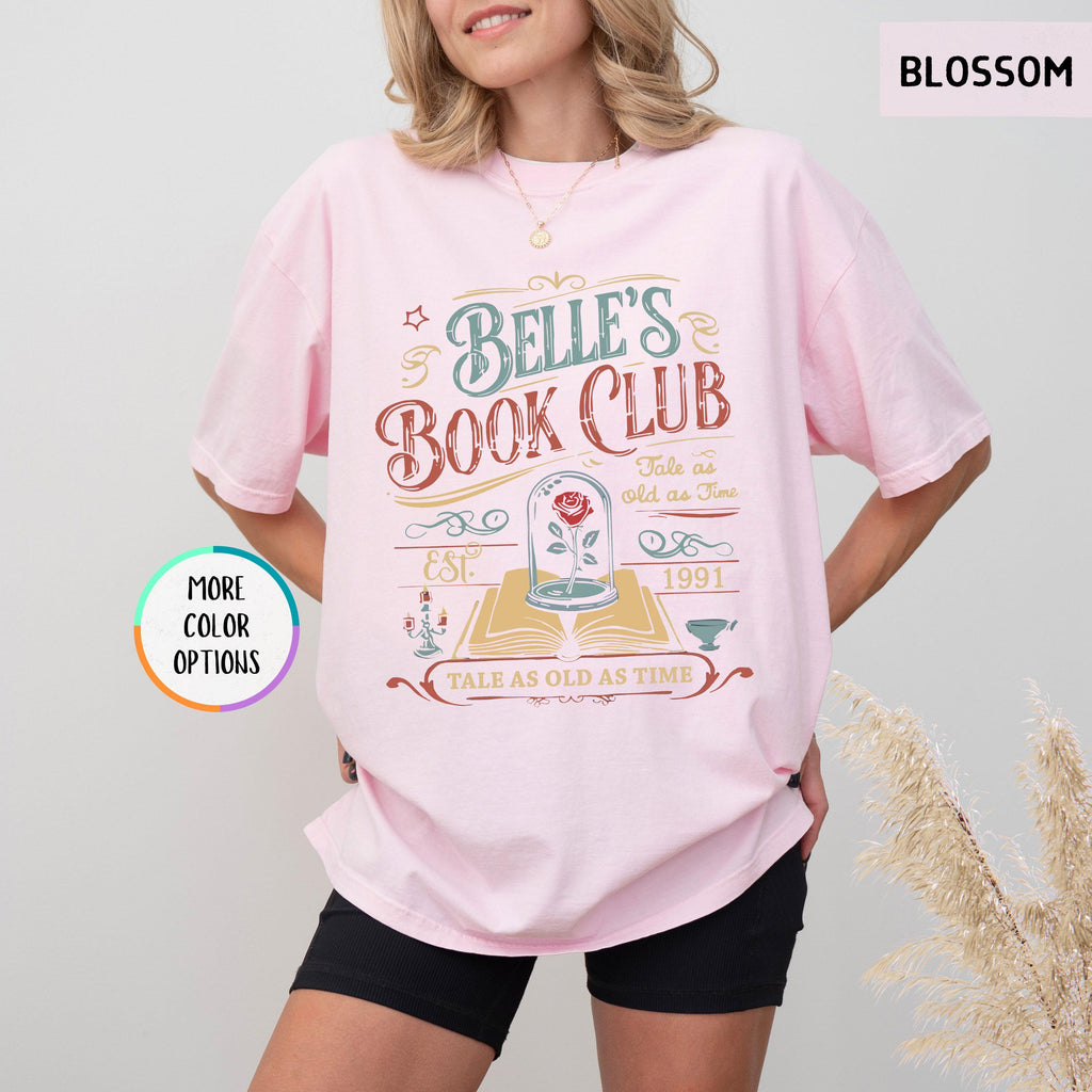 Belle Book Club Tee – Vintage Reading Shirt – Tale as Old product image 6