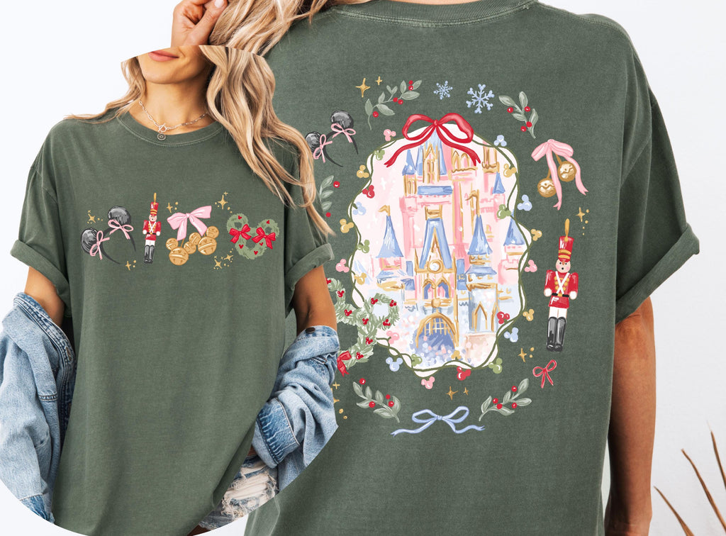 Coquette Bow Christmas Sweatshirt – Magic Castle Xmas Shirt product image 5